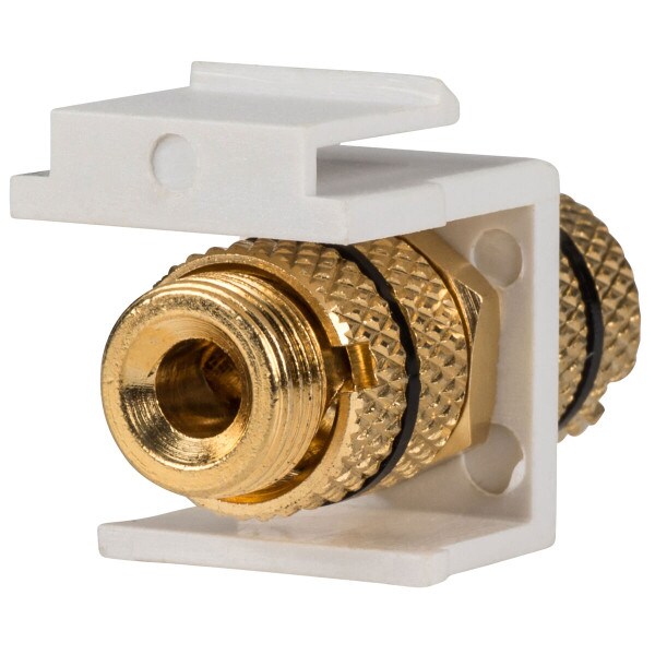 Main product image for DataComm 20-3106-WH/BK Keystone Binding Post White w 261-564